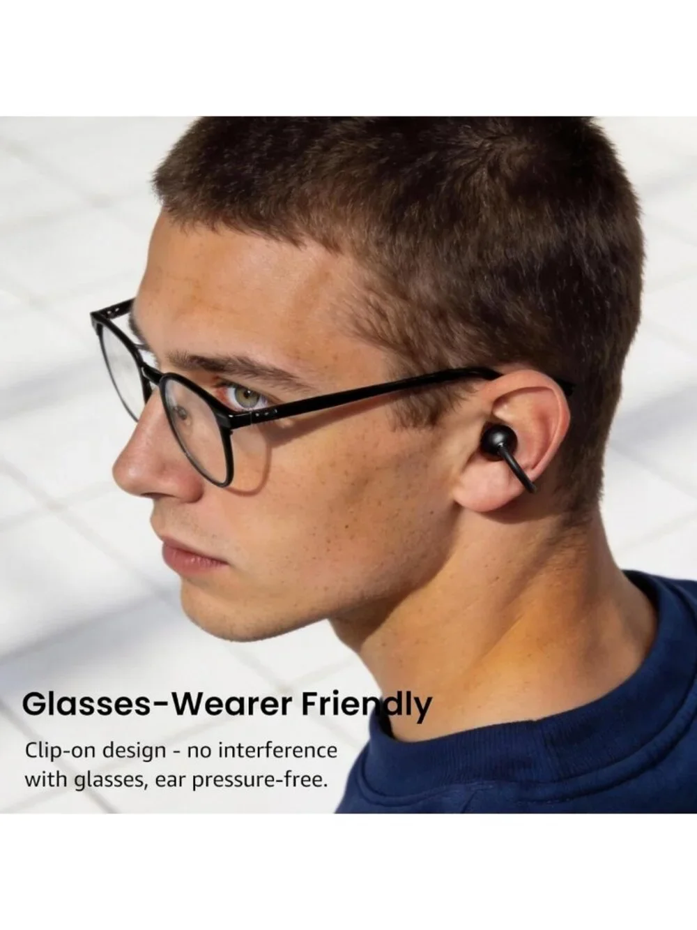Lightweight Open Ear Wireless Earbuds, 40H Playtime, Bluetooth 5.4, Sports